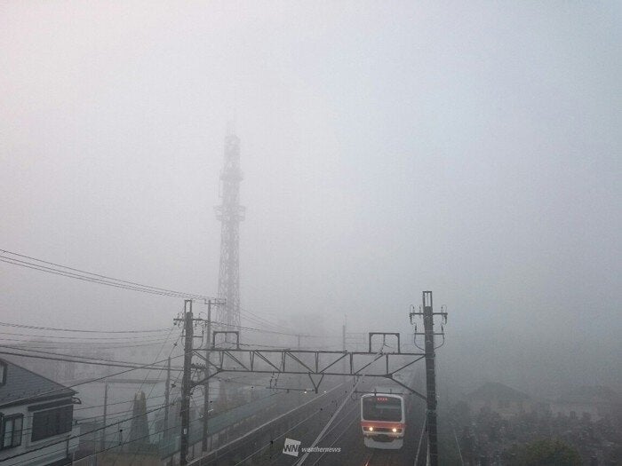 千葉県船橋市より(30日6時過ぎの様子)