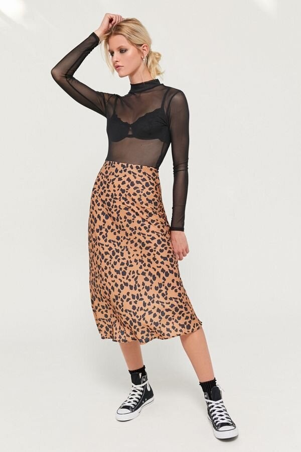 Cheetah skirt outlet for sale