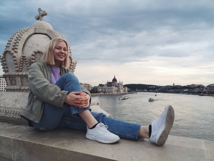 Rebecka Hoppe traveled from her home in Lund, Sweden, to Budapest in Hungary by train instead of taking a flight.