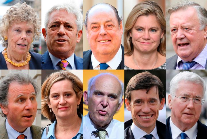 Some of the MPs who have announced their intention to stand down at the next election.