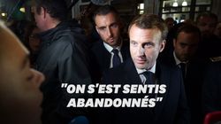 Macron interpellé par des habitants de Rouen après