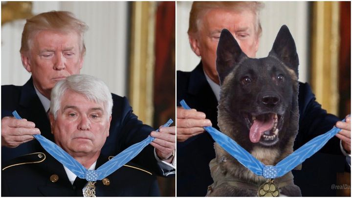 James McCloughan, left, received a Medal of Honor for his service during the Vietnam War.