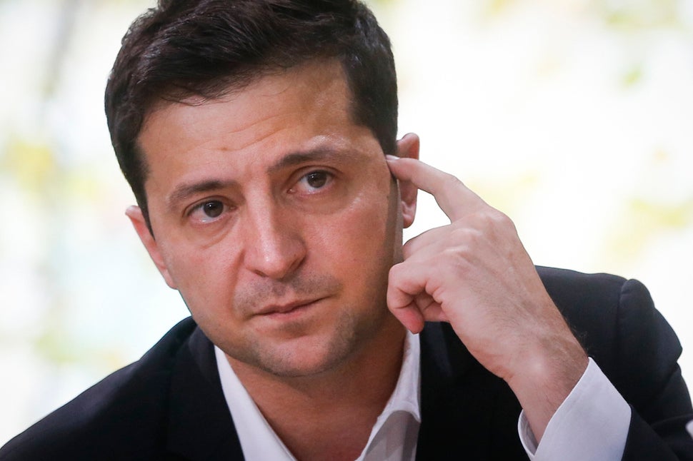 Ukrainian President Volodymyr Zelensky gave an all-day "press marathon" on Oct. 19 in Kyiv amid growing questions about his a