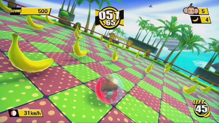 Super Monkey Ball: Banana Blitz HD for Nintendo Switch, Xbox One, and PS4.