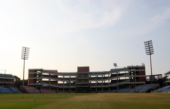 A shot of Arun Jaitley cricket stadium in New Delhi.