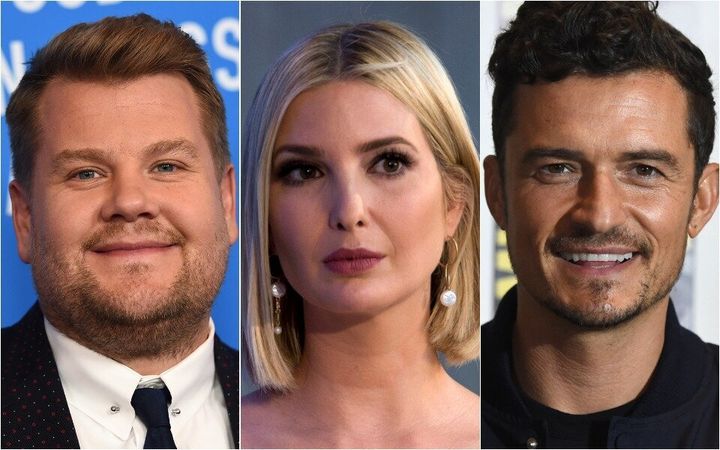 James Corden, Ivanka Trump and Orlando Bloom were involved in an unlikely exchange at a wedding
