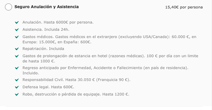 Página web de Iberia.