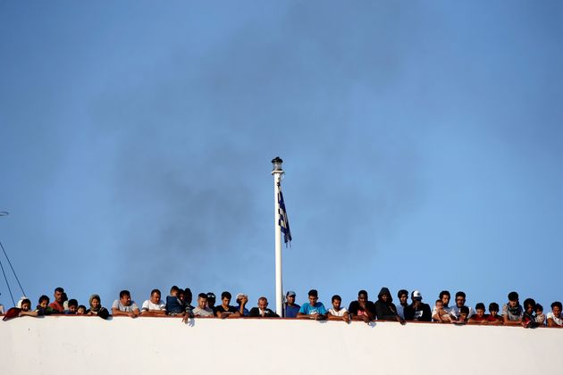 Πρόσφυγες και μετανάστες φτάνουν στο λιμάνι της Θεσσαλονίκης (3 Σεπτεμβρίου 2019) 