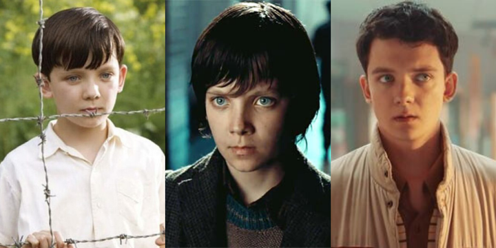 Asa Butterfield en 'El niño con el pijama de rayas', 'La invención de Hugo' y 'Sex Education'.