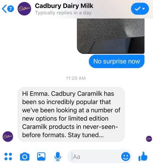 Cadbury Caramilk Twirls Are Coming