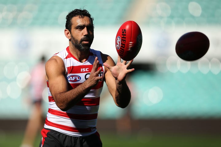 Adam Goodes has been vocal about the racism he experienced while playing AFL for the Sydney Swans before his retirement in 2015. 