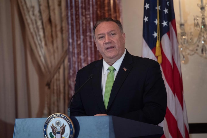 <em>Le secrétaire d’État Mike Pompeo participait à l’entretien téléphonique du 25 juillet avec le président ukrainien.</em>