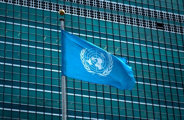 Le drapeau de l'Organisation des Nations unies