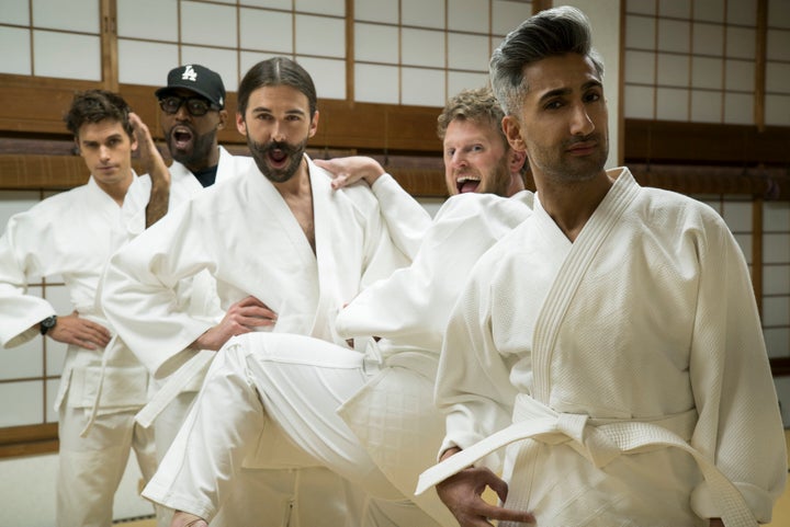 Antoni Porowski, Karamo Brown, Jonathan Van Ness, Bobby Berk and Tan France in "Queer Eye: We're In Japan!"