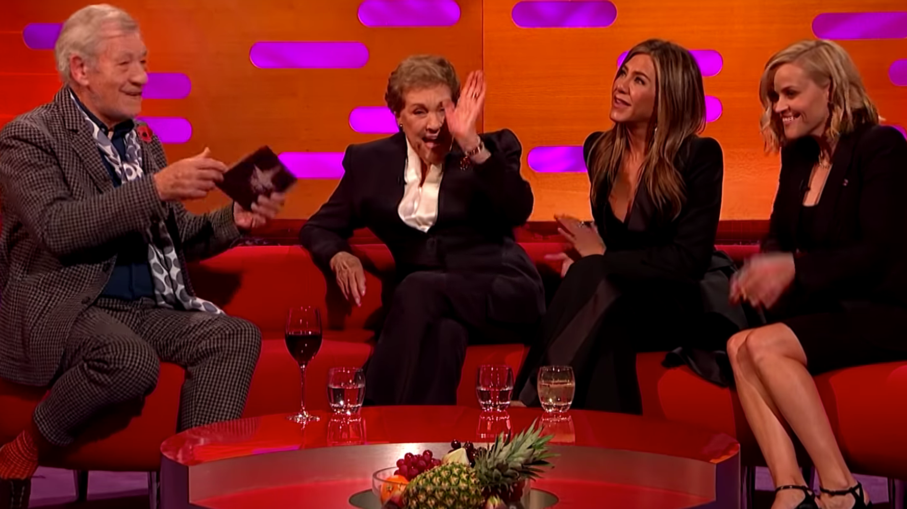 Ian Mckellen Quizzes Jennifer Aniston Reese Witherspoon