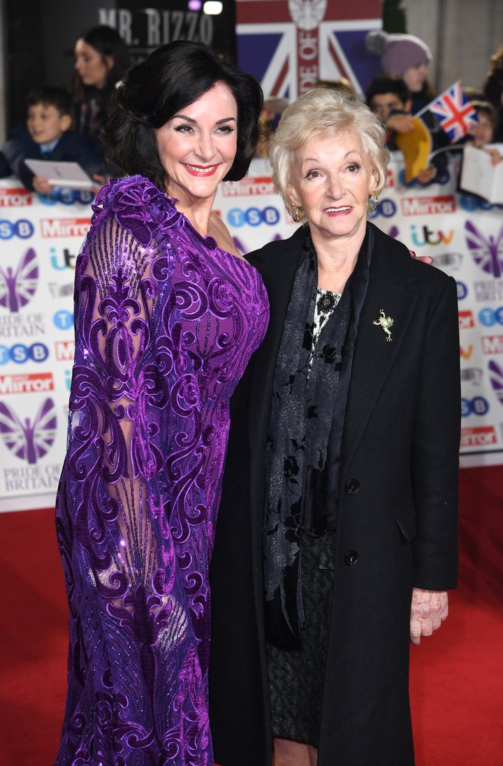 Shirley with her mum Audrey Rich