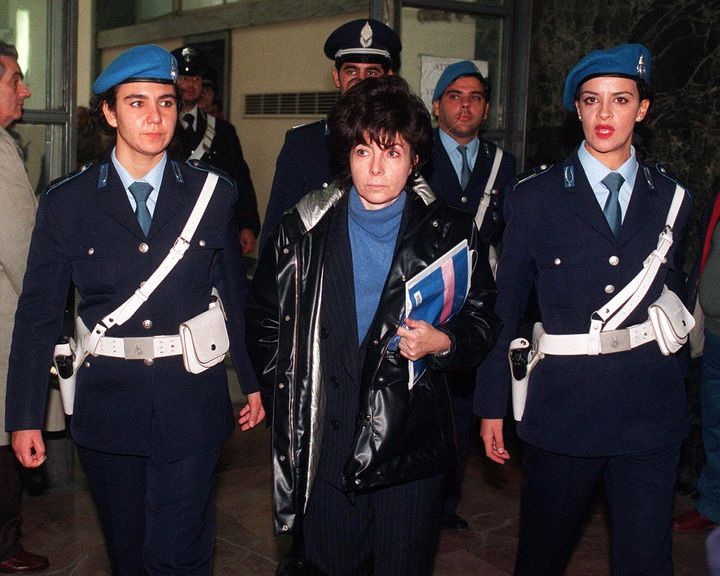 Η Πατρίτσια Ρετζιάνι κατά τη διάρκεια της δίκης, 3 Νοεμβρίου 1998. 