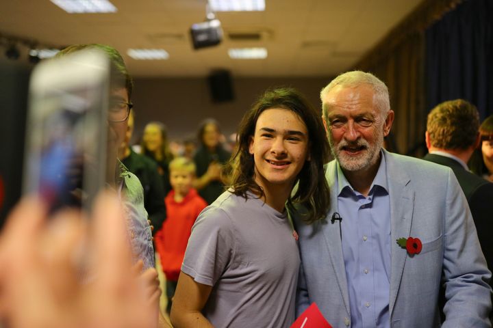 Labour leader Jeremy Corbyn at a rally in Filton, Bristol while on the general election campaign trail.