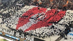 Le bel hommage du Vélodrome aux victimes de la rue