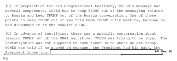 This memo on Michael Cohen was obtained by BuzzFeed.