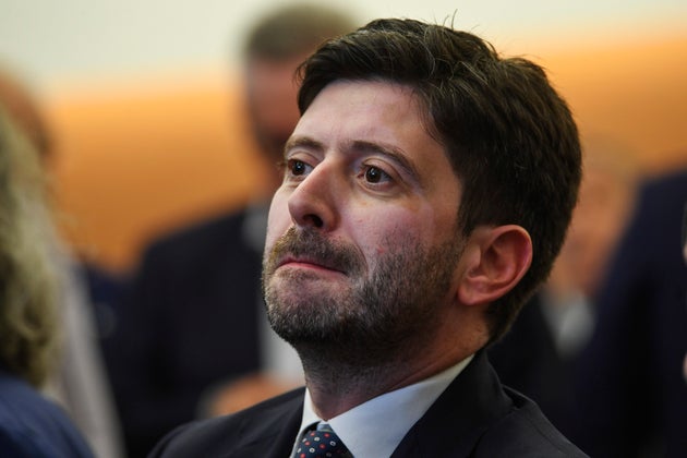 NAPLES, CAMPANIA, ITALY - 2019/10/25: Italian Health Minister Roberto Speranza attends a conference on...