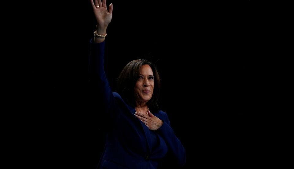 Kamala Harris le 1er novembre à Des Moines, dans l'Iowa.