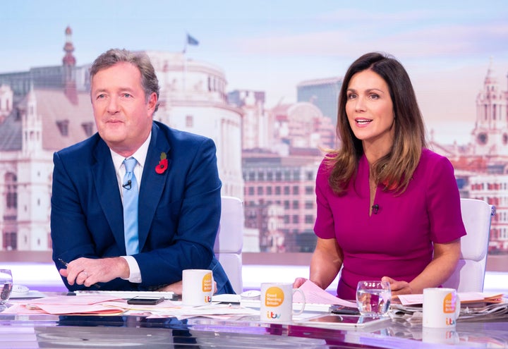 Piers Morgan and Susanna Reid on Good Morning Britain