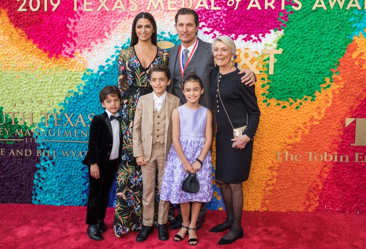 McConaughey and his family attend the 2019 Texas Medal Of Arts Awards at the Long Center for the Performing Arts on February 27, 2019, in Austin, Texas.