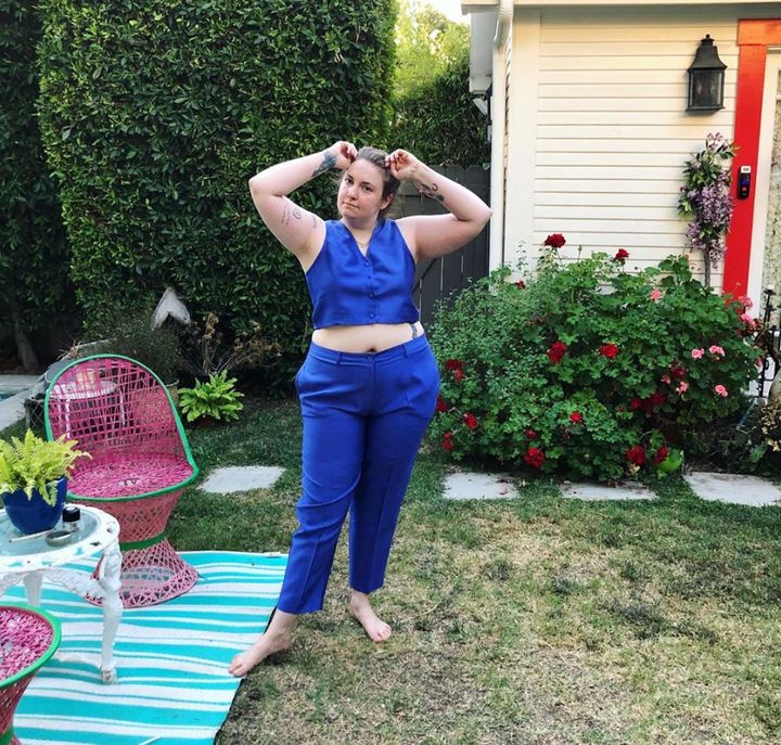 “For years, I resisted doing anything that would make my physical situation easier, insisting that a cane would ‘make things weird.’ But it’s so much less weird to actually be able to participate than to stay in bed all day,” Lena Dunham wrote in an Instagram post.