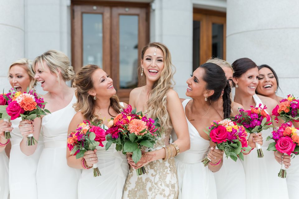 These Brides Opted To Shine Bright In Gold Instead Of White | HuffPost Life