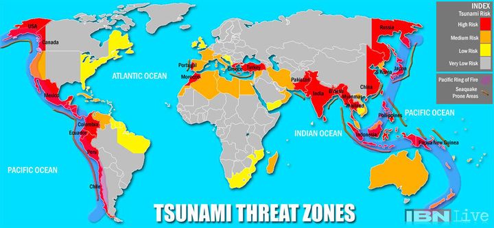 TSUNAMI THREAT ZONE