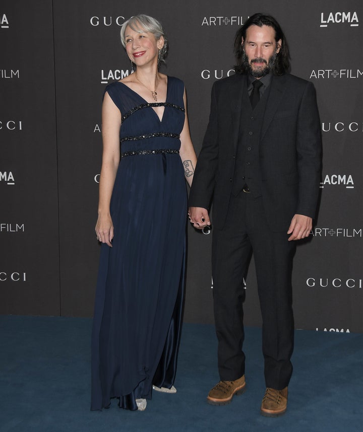 Alexandra Grant and Keanu Reeves at the 2019 LACMA Art + Film Gala held at LACMA in Los Angeles.