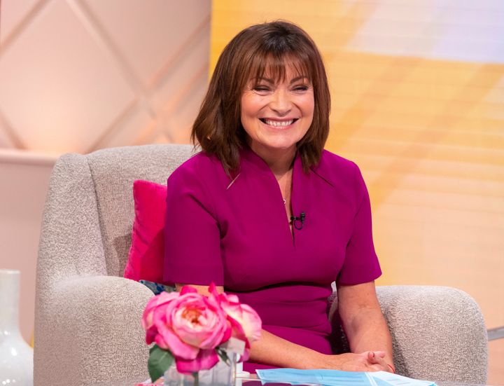 Lorraine Kelly playing the part of "Lorraine Kelly" on ITV's Lorraine