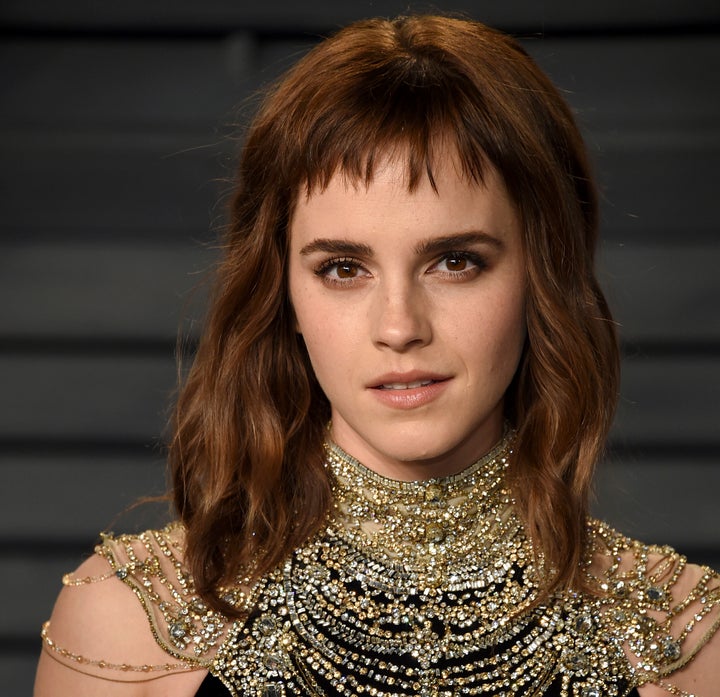Emma Watson arrives at the Vanity Fair Oscar Party on Sunday, March 4, 2018, in Beverly Hills, Calif. (Photo by Evan Agostini/Invision/AP)