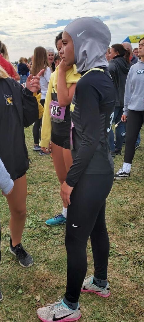Noor Alexandria Abukaram, 16, was disqualified from an Ohio athletics race by officials who said her hijab violated the uniform policy. 