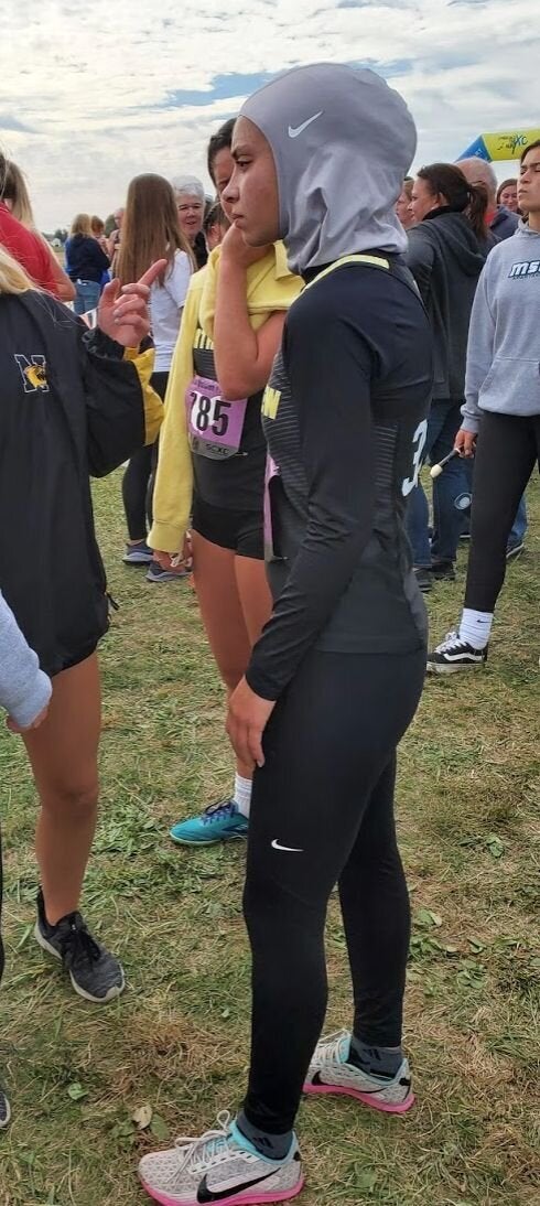 Noor Alexandria Abukaram, 16, was disqualified from an Ohio athletics race by officials who said her hijab violated the uniform policy.