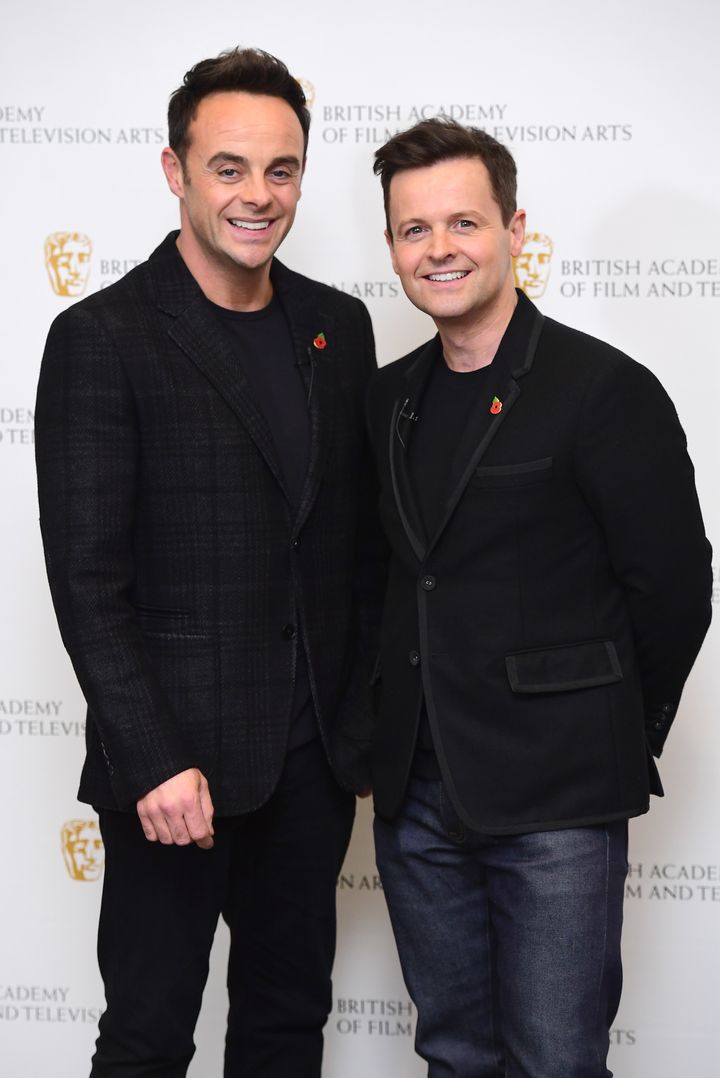 Anthony McPartlin (left) and Declan Donnelly at a BAFTA TV preview of Ant and DecÕs DNA Journey.