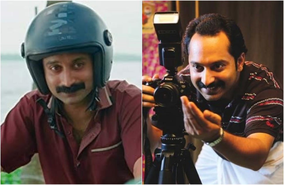 L-R: Fahadh Faasil in 'Kumbalangi Nights' and in 'Maheshinte Prathikaram'