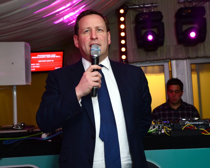Ed Vaizey MP in the Terrace Bar as Fatboy Slim plays the House of Commons for Last Night A DJ Saved My Life Foundation in 2013.