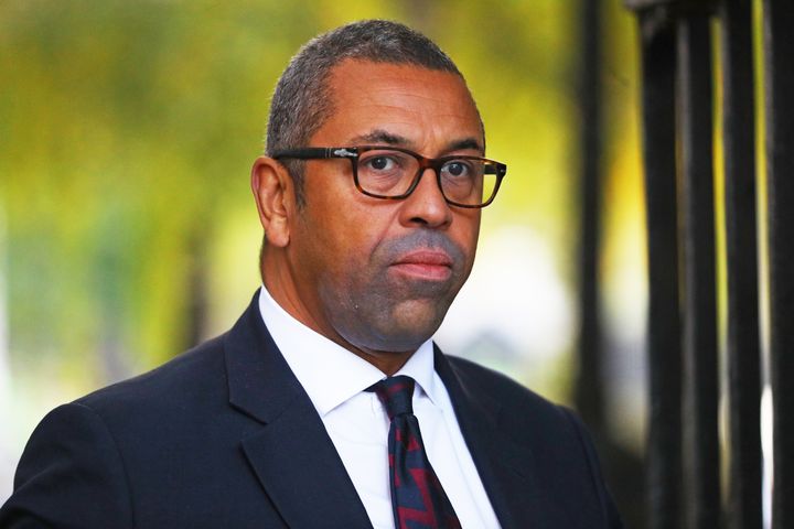 Conservative Party Chairman James Cleverly in Downing Street, London.