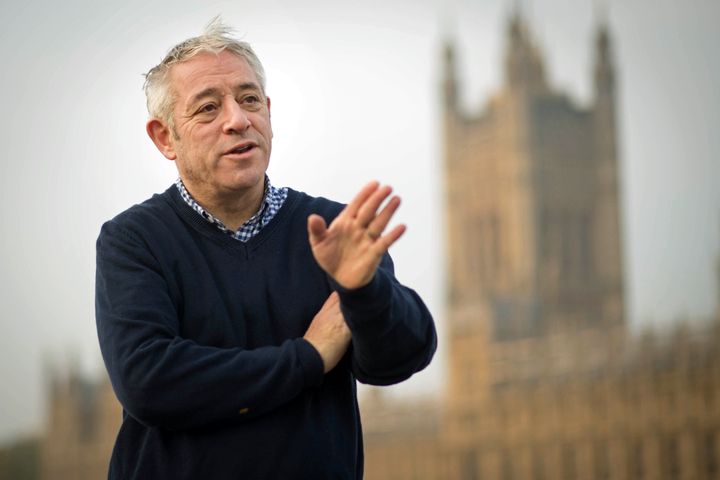 John Bercow walks over Westminster Bridge from a session in the gym this morning on his last day as Speaker of the House of Commons, after 10 years in the chair.