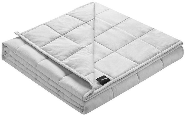 A weighted blanket may help you sleep more soundly.