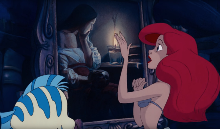 Ariel with the aforementioned painting during Part Of Your World