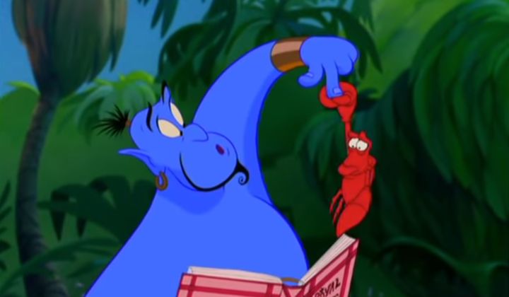 Sebastian makes a brief appearance in Aladdin