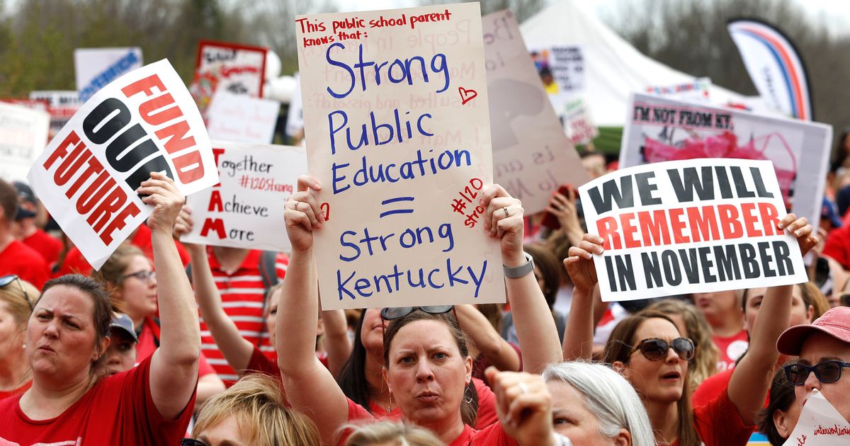 How A Gang Of Angry Teachers Beat Kentucky’s Donald Trump