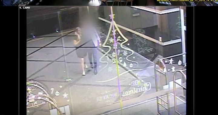 <strong>The court was shown CCTV footage of Grace Millane and the man accused of murdering her</strong>