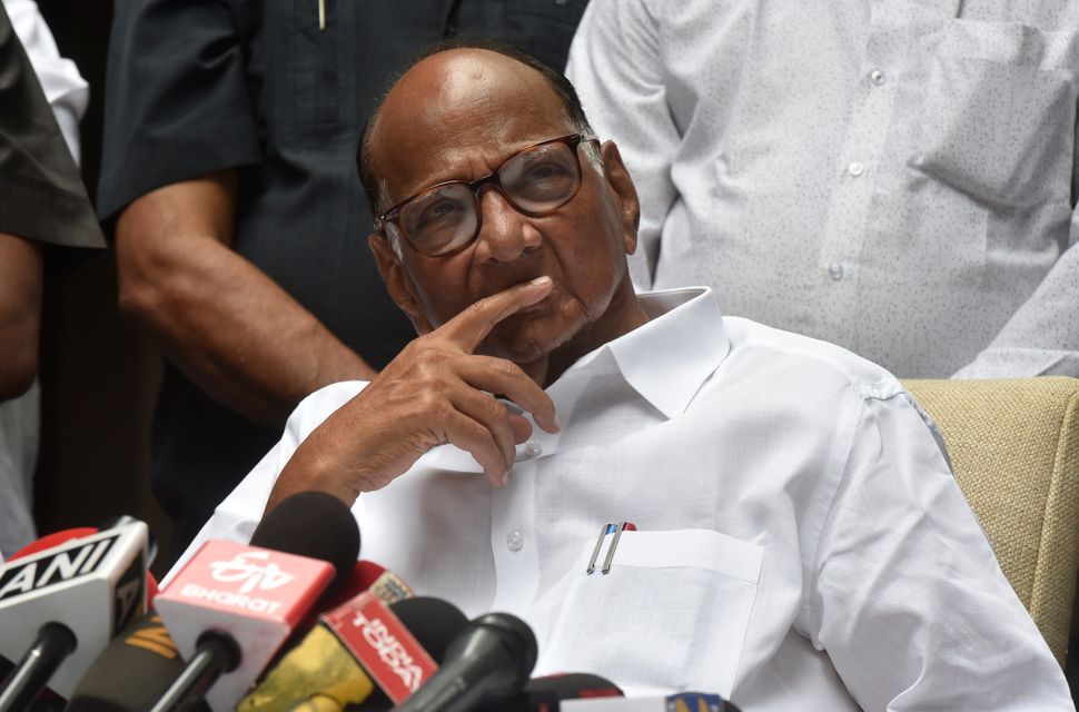  NCP chief Sharad Pawar interacts with media in press conference on results of State elections at his residence in Mahalaxmi on October 24, 2019 in Mumbai.