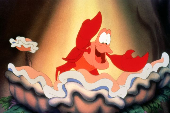 Sebastian as seen in the film's most famous sequence, Under The Sea