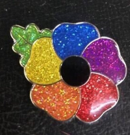 Ebay UK seller vaikona stopped selling their rainbow poppy pin on Nov. 3, writing in their post that they received "vile and rude messages."