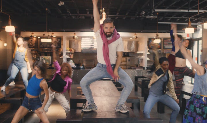 "Sweater," written and directed by Nick Borenstein (center), premiered at the 2019 Tribeca Film Festival in April.